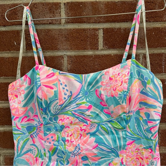 Lilly Pulitzer Pink and Blue Swim Coverup - Picture 5 of 12